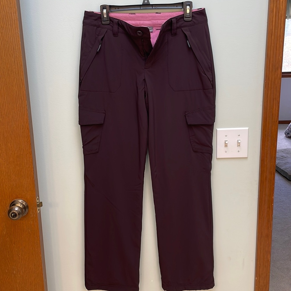 Eddie Bauer fleece lined pants.